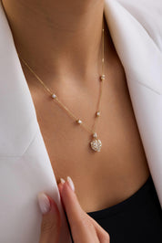 Yaz Işığı Altın Kolye