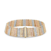 Yedi Sıra Üç Renk Choker Kolye