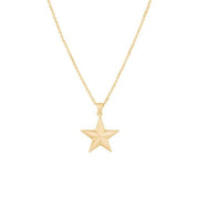 Taşlı Yıldız Altın Kolye