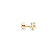 Yıldız Tek Pırlanta Piercing