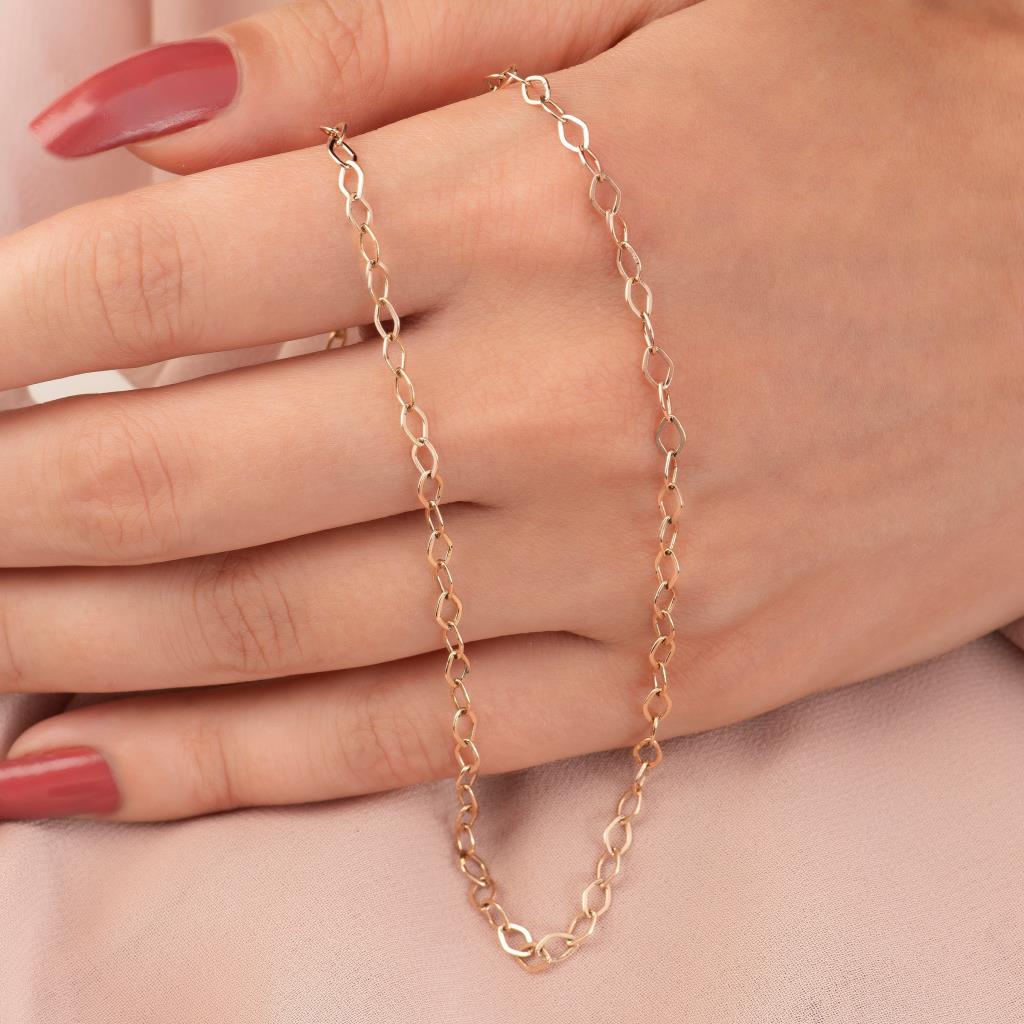 Round Ring Gold Chain