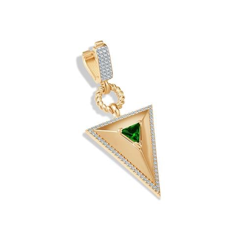 Zümrüt Pramit Kolye Ucu Charm