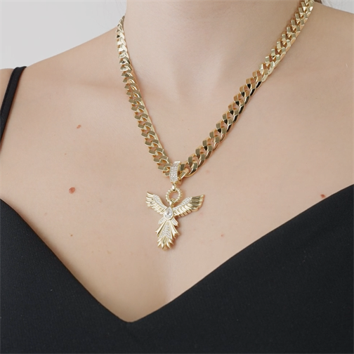 Zümrüt Taşlı Anka Kuşu Charm