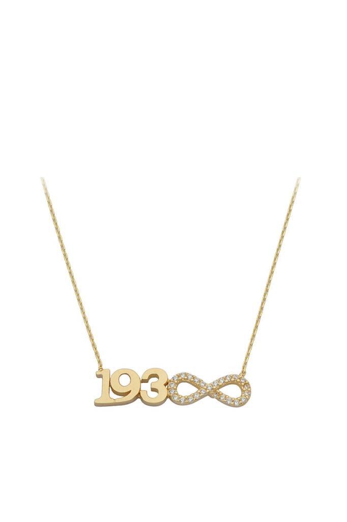 Gold 1938 Infinity Necklace