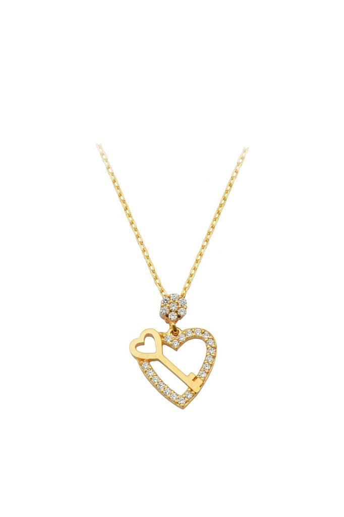 Gold Switch Heart Necklace