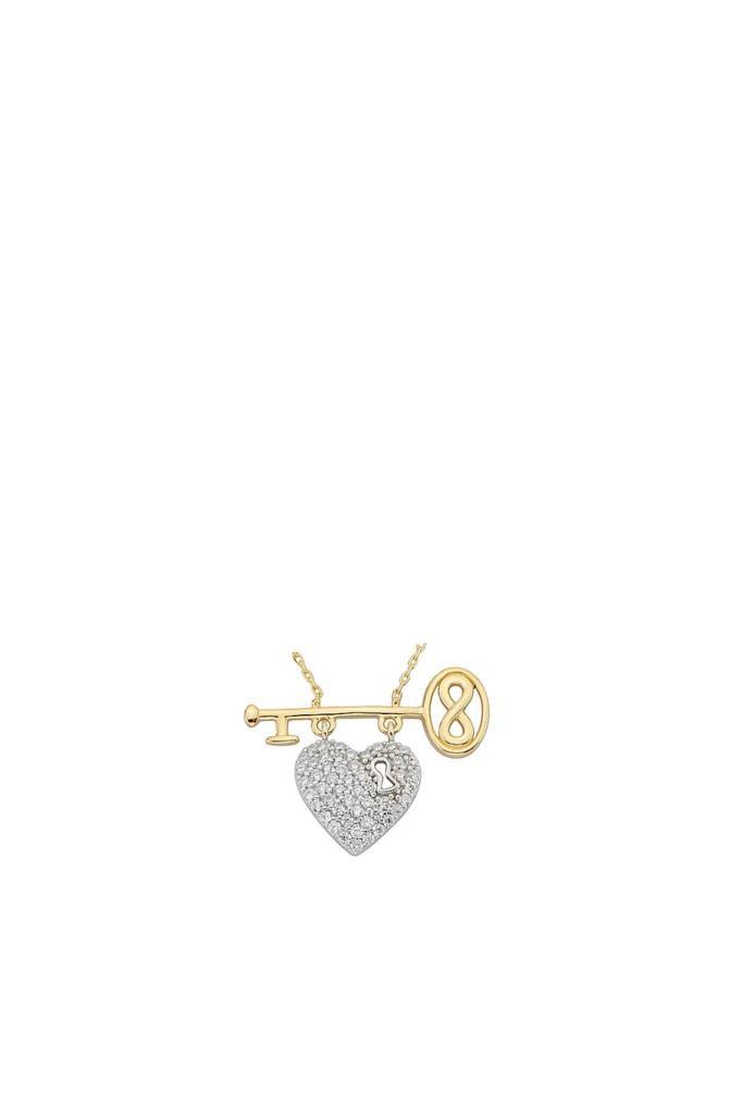 Gold Switch Heart Necklace
