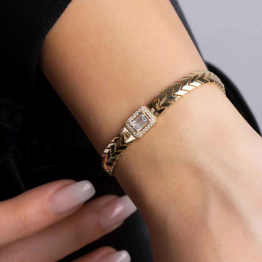 Gold Baguette Bracelet