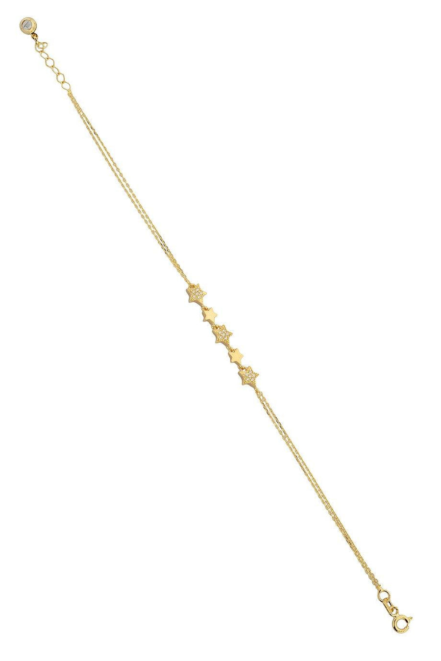 Gold Multi Star Bracelet