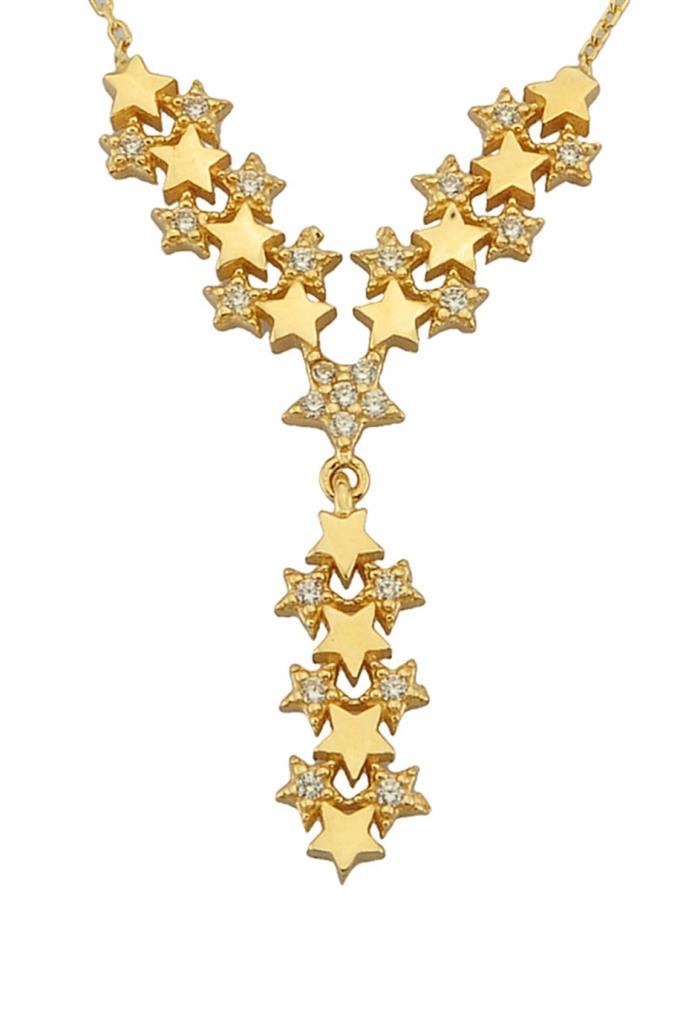 Gold Multi Star Necklace