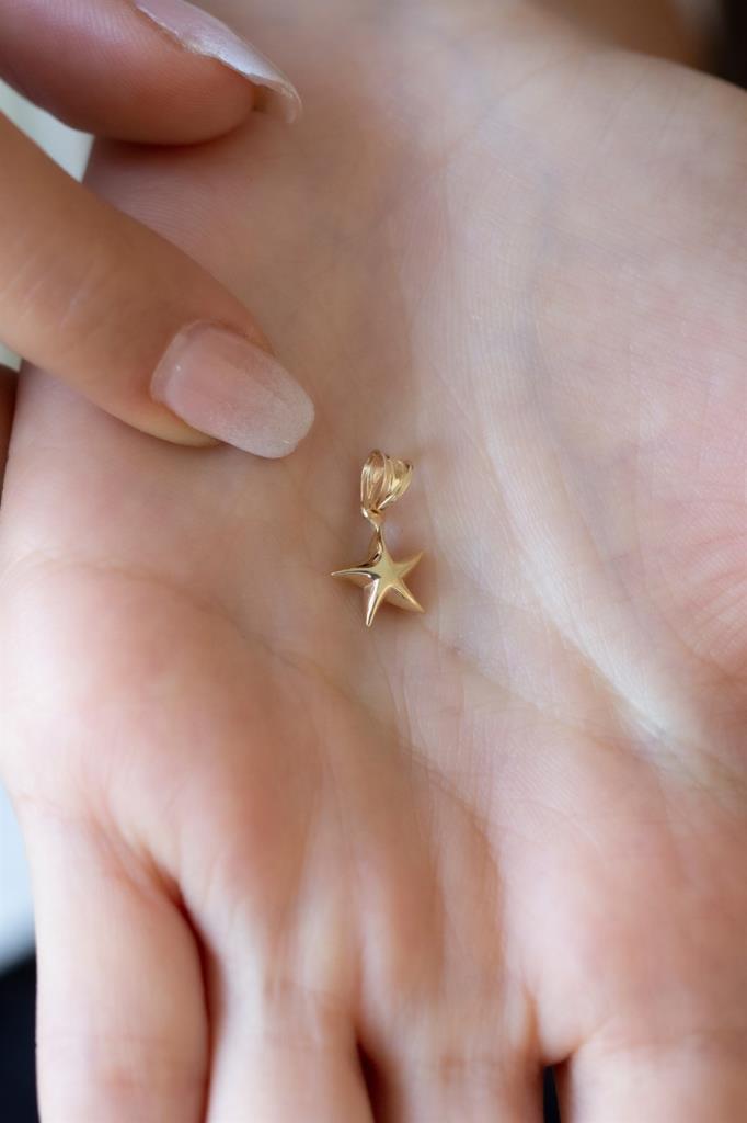 Golden Sea Star End Necklace