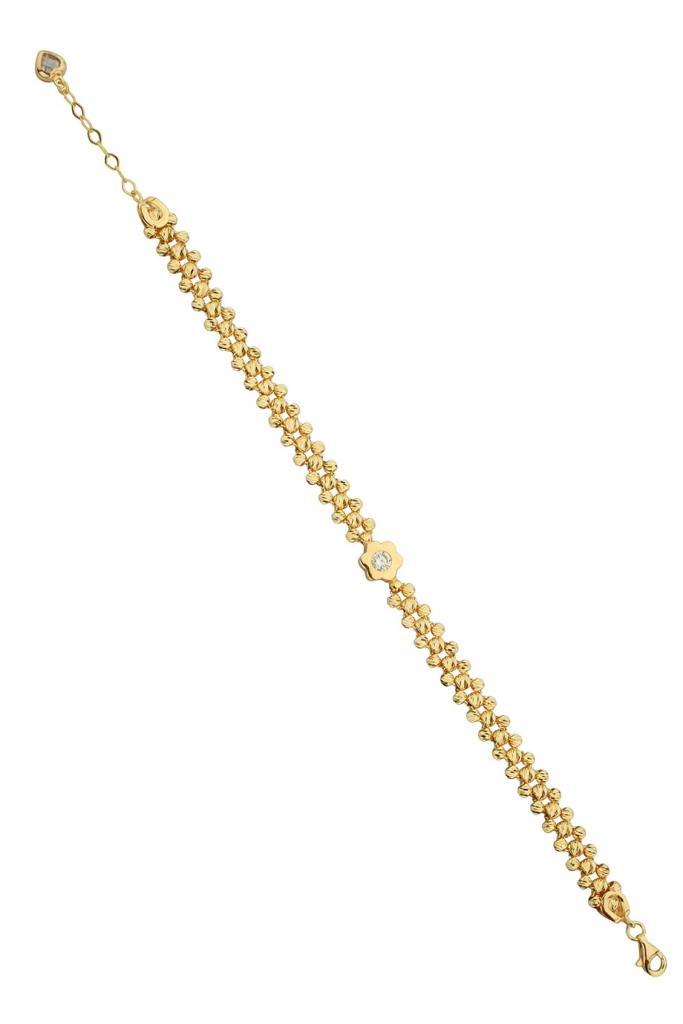 Gold Dorika Bulk Flower Bracelet
