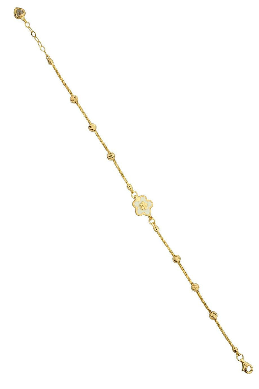 Gold Dorika Bulk Flower Bracelet