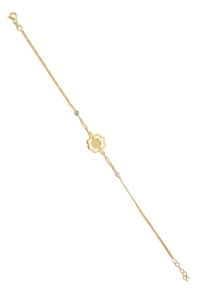 Gold Dorika Bulk Flowering Bracelet
