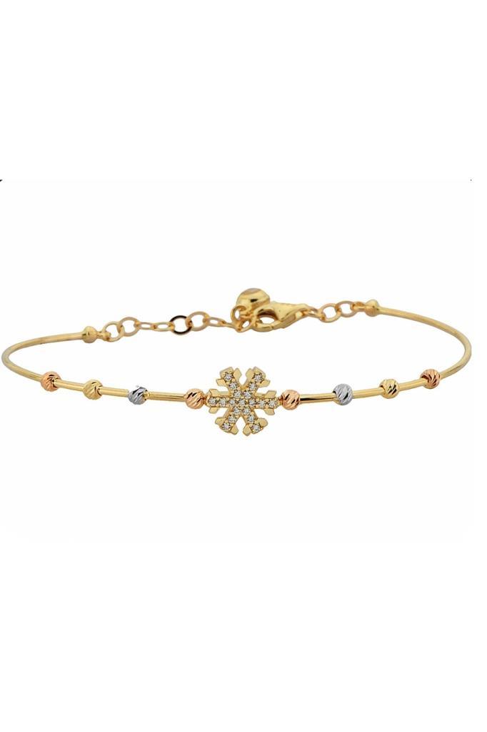 Gold Dorika Collective Snowflake Bracelet