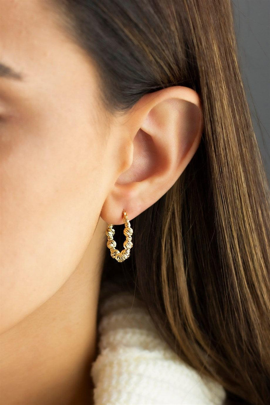 Gold Dorika Bulk Earrings