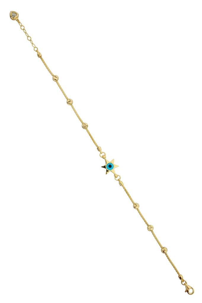 Golden Dorika Bulk Star Eye Bracelet