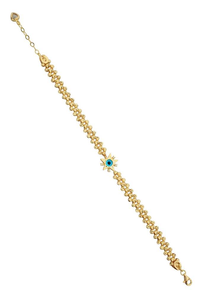 Golden Dorika Bulk Star Nazar Bracelet