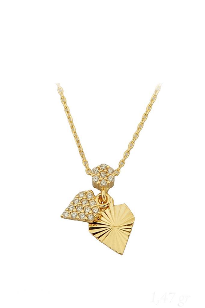 Gold Diamond Form Necklace