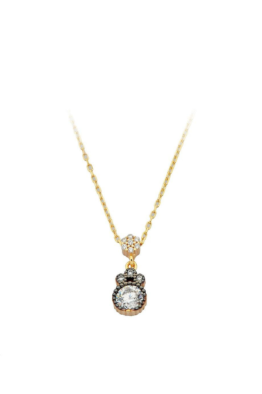 Gold Diamond Looking Necklace
