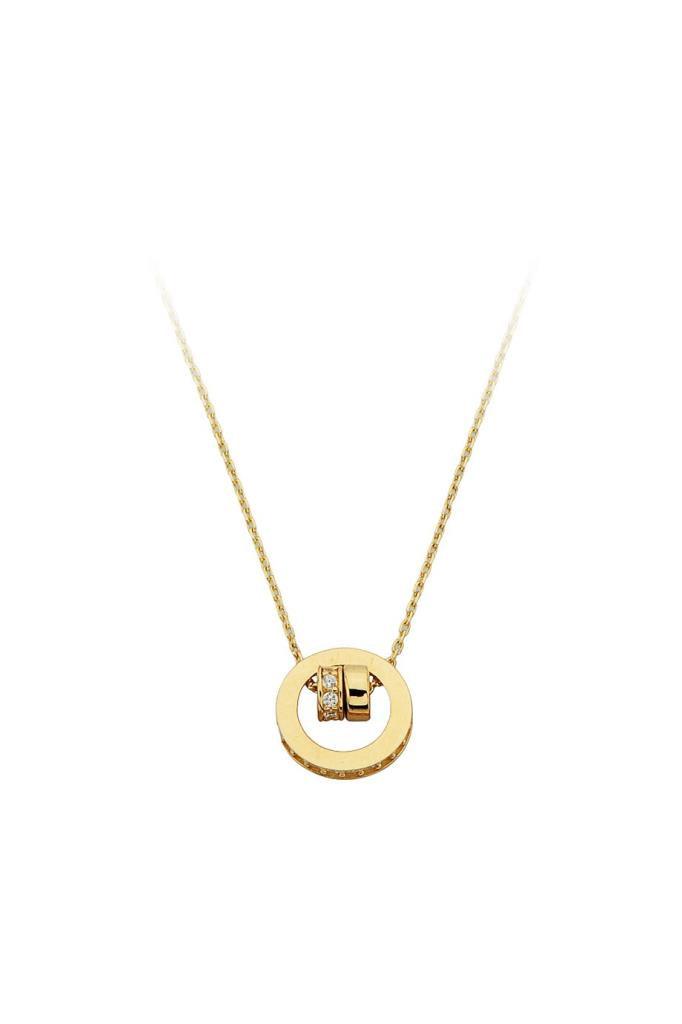 Gold Ring Detailed Necklace