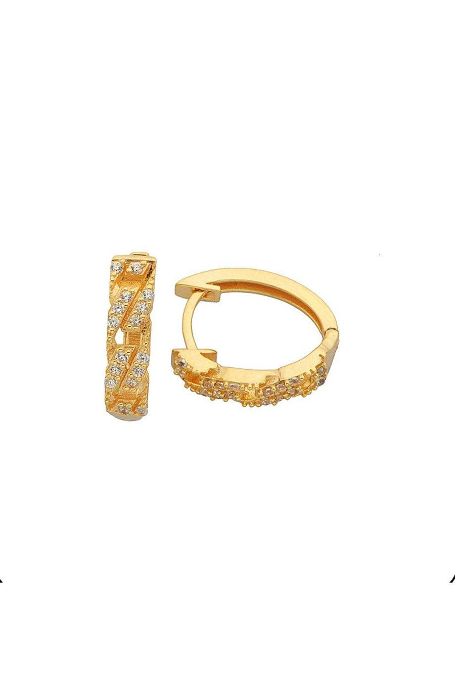 Gold Ring Design Earrings