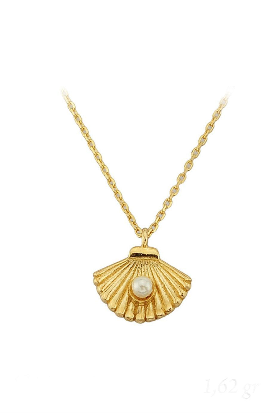 Golden Pearl Oyster Necklace