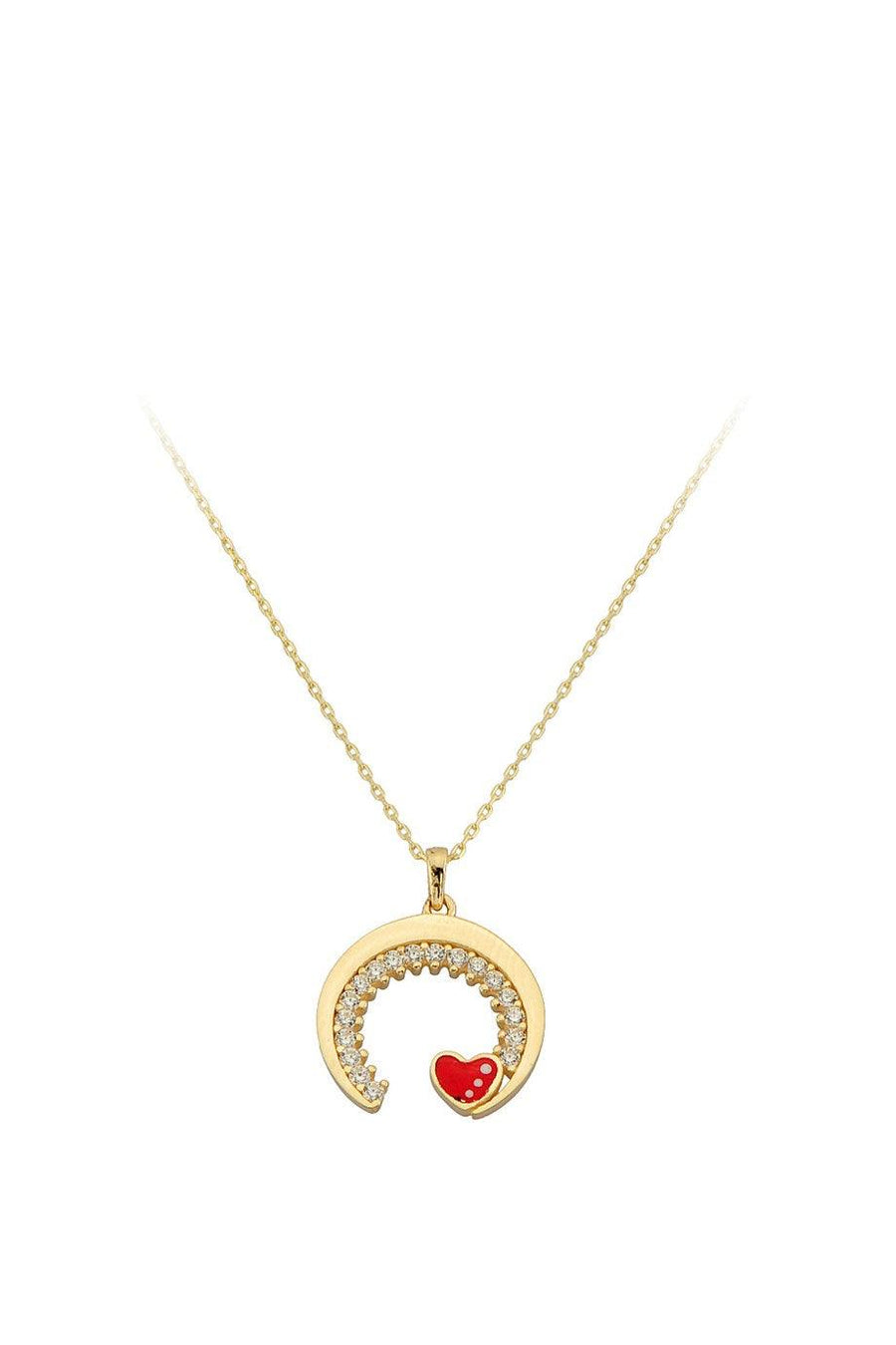 Golden Heart Detail Necklace