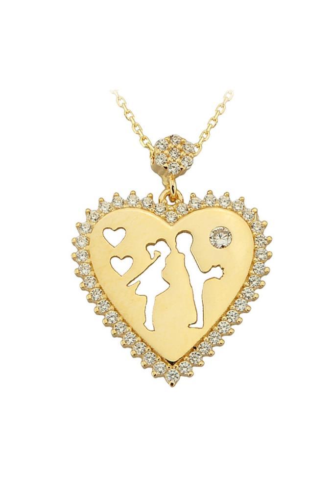 Gold -Hearted Double Necklace