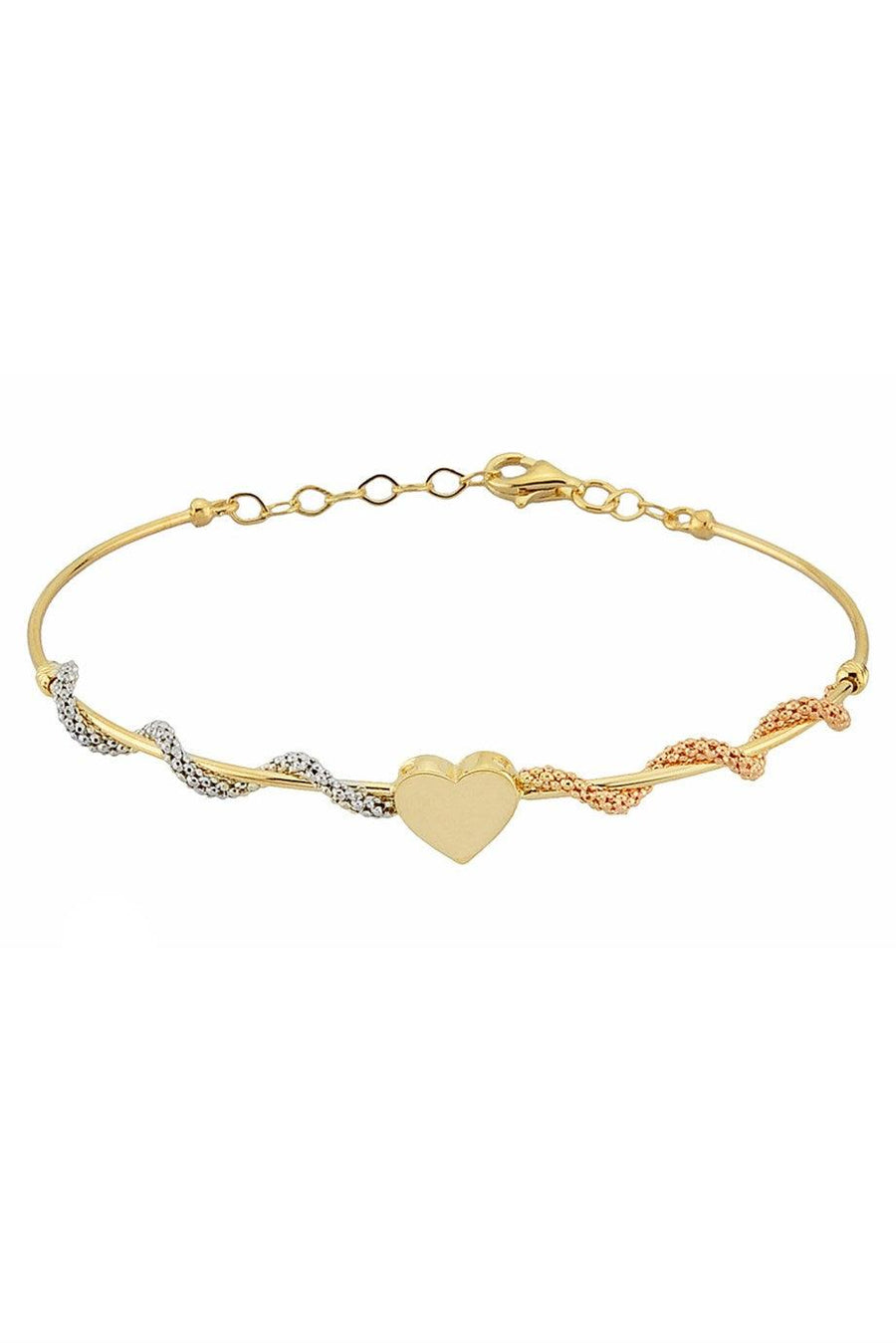 Gold -Hearted Design Bracelet