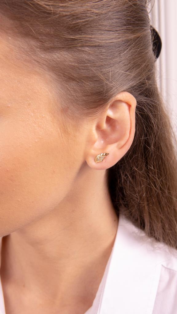 Gold Wing Earrings