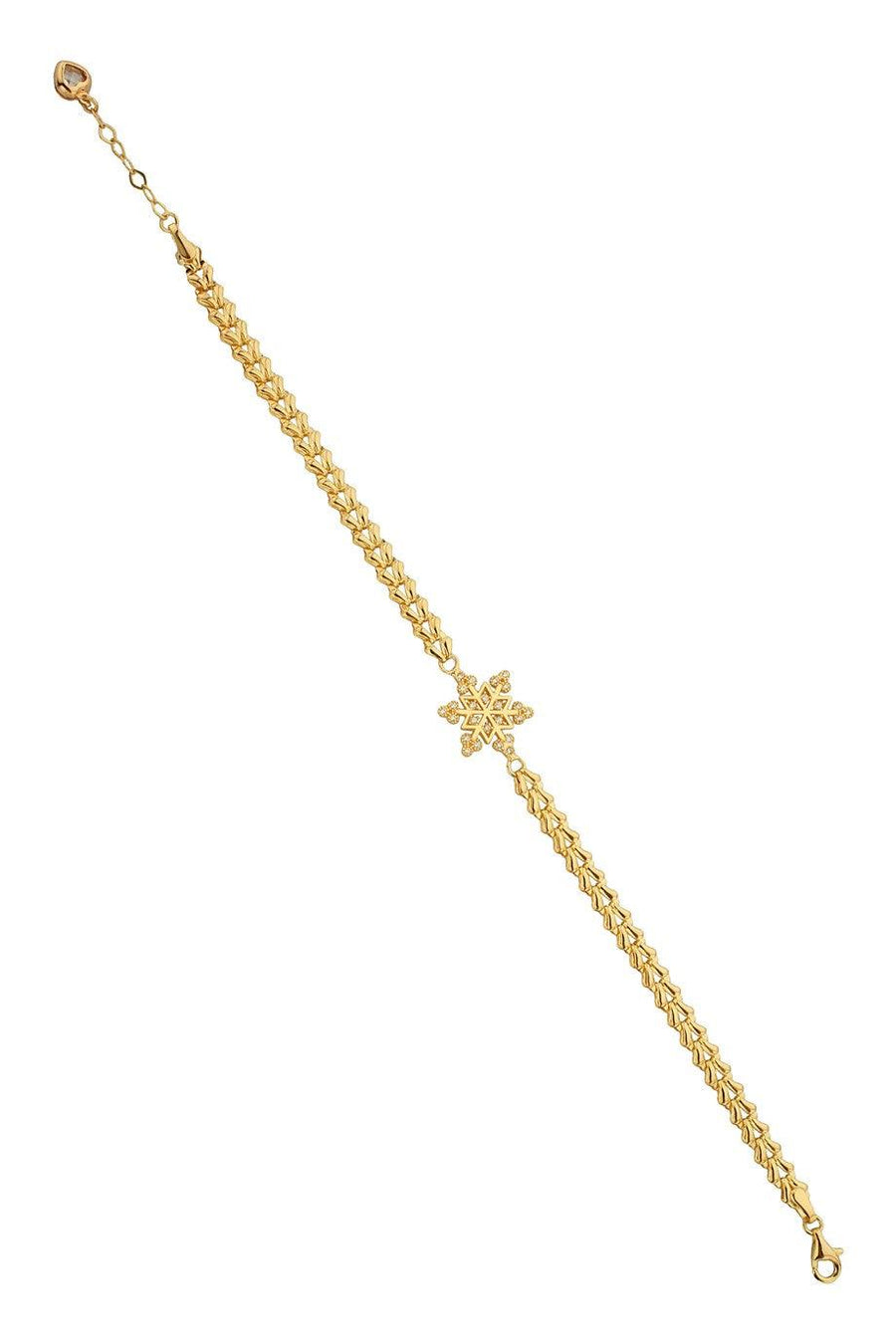 Golden Snowflake Bracelet