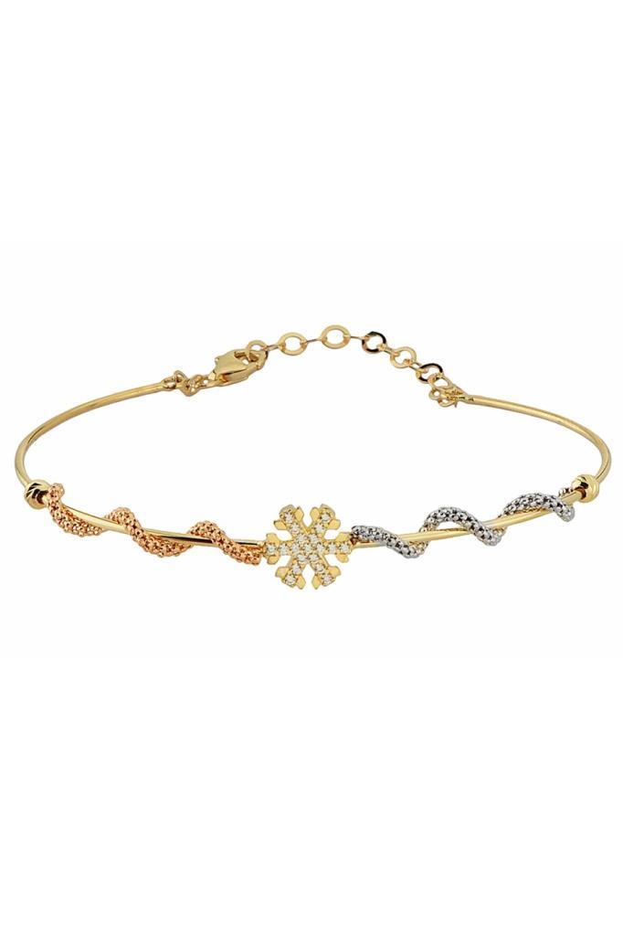 Golden Snowflake Bracelet