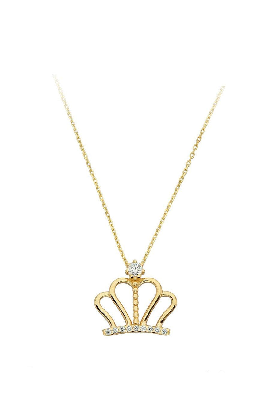 Golden King Crown Necklace
