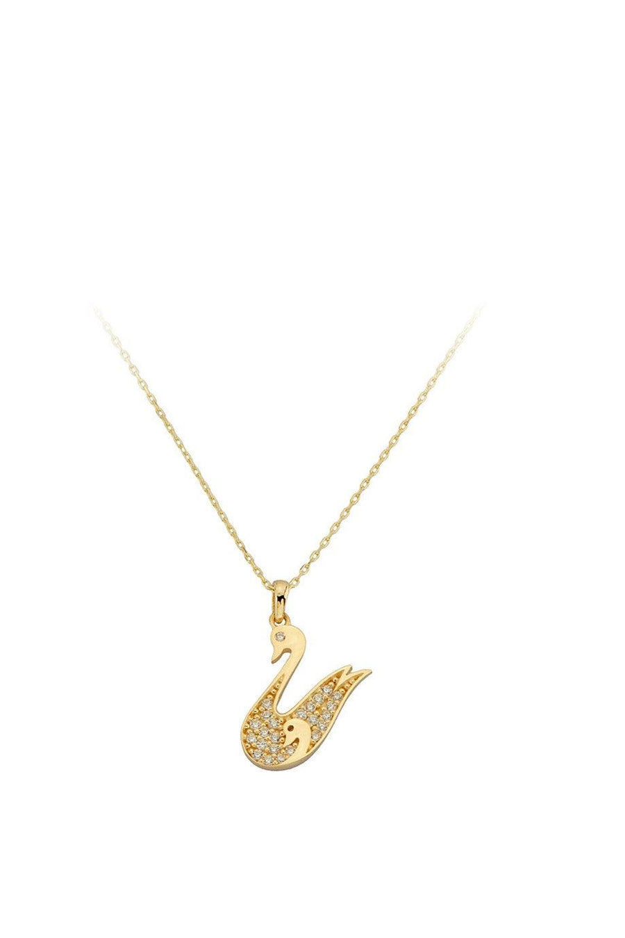 Golden Swan Necklace