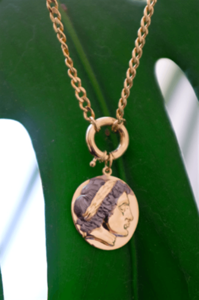 Gold Medality Necklace