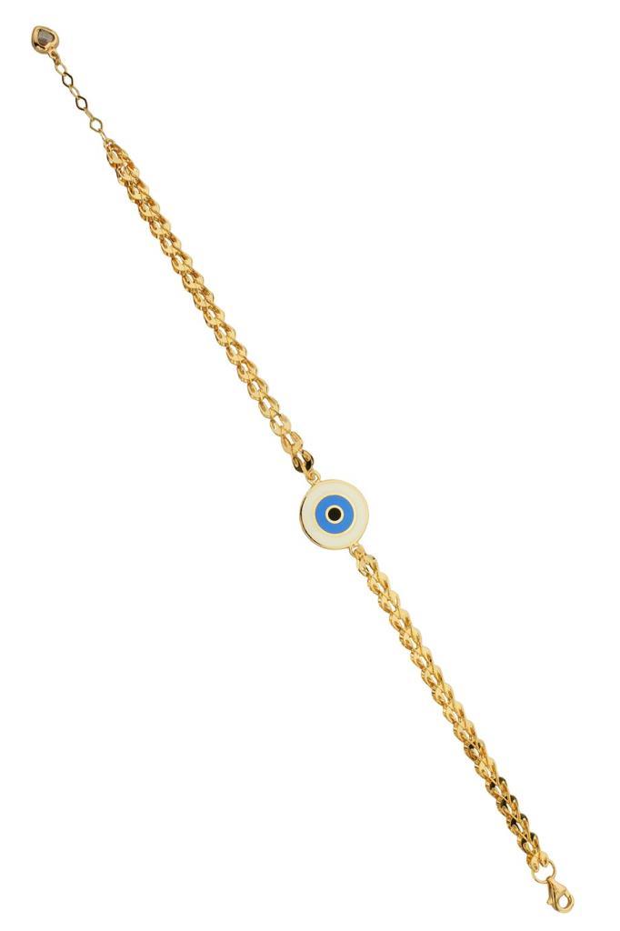 Gold Nazar Eye Bracelet