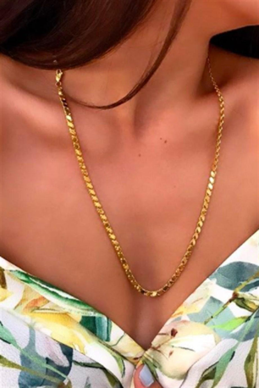 Golden Sealy Chain Necklace