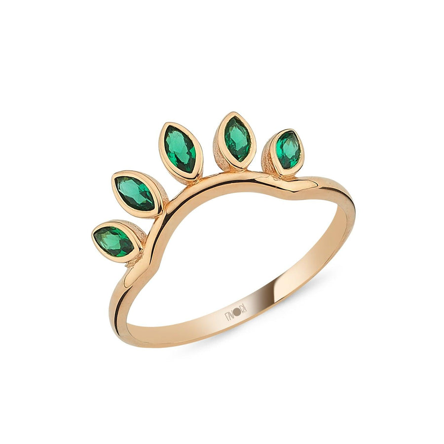 Gold Color Stone Ring
