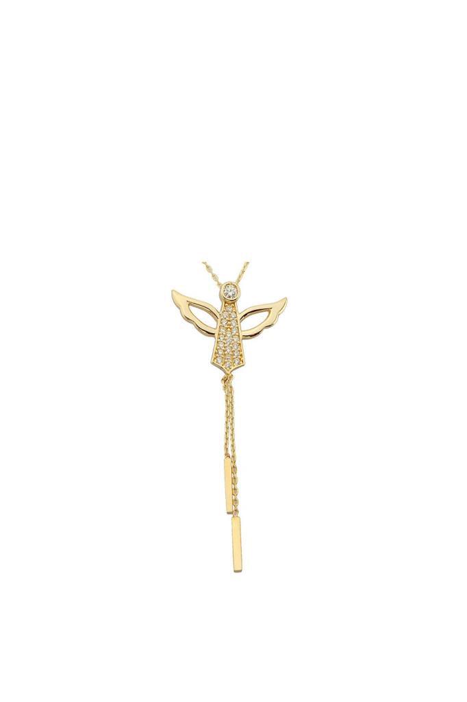 Golden Shaking Angel Necklace
