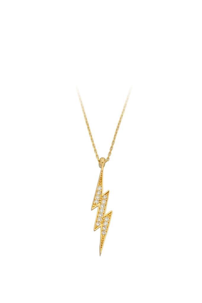 Golden Lightning Necklace