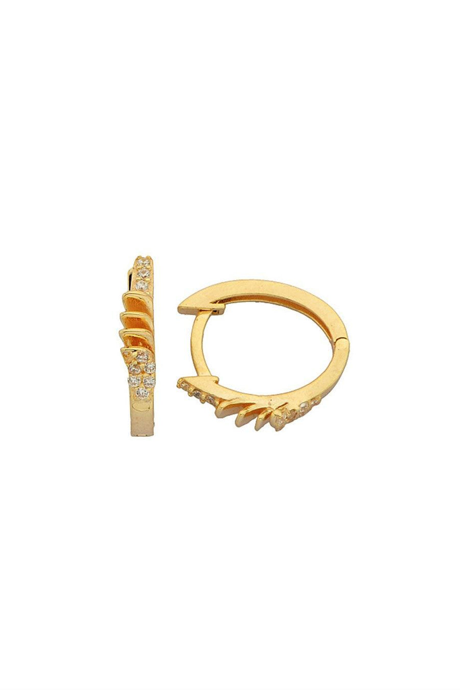 Gold Design Ring Earrings