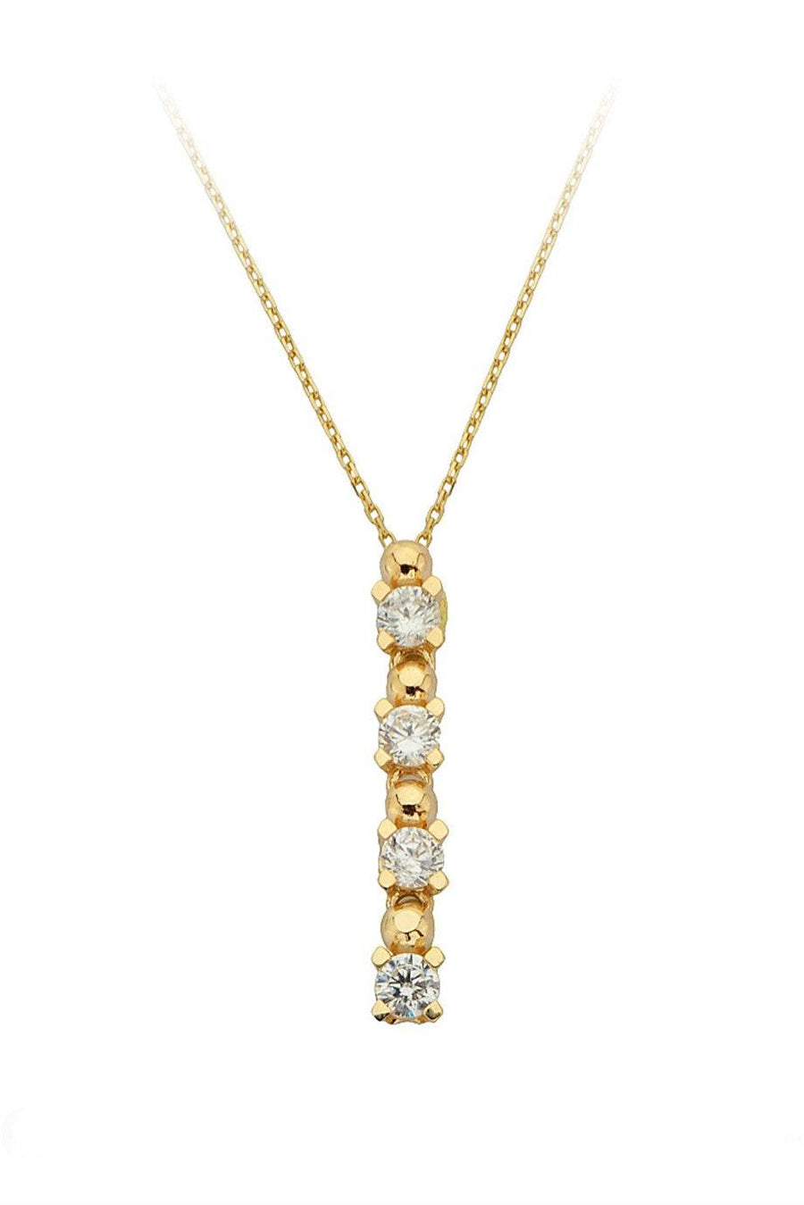 Gold Design Stone Necklace