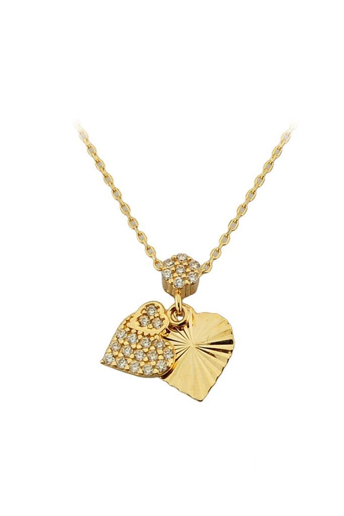 Golden Stone Heart Necklace