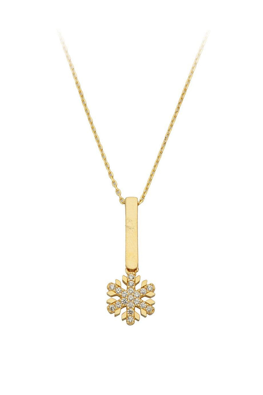 Golden Stone Snowfare Necklace