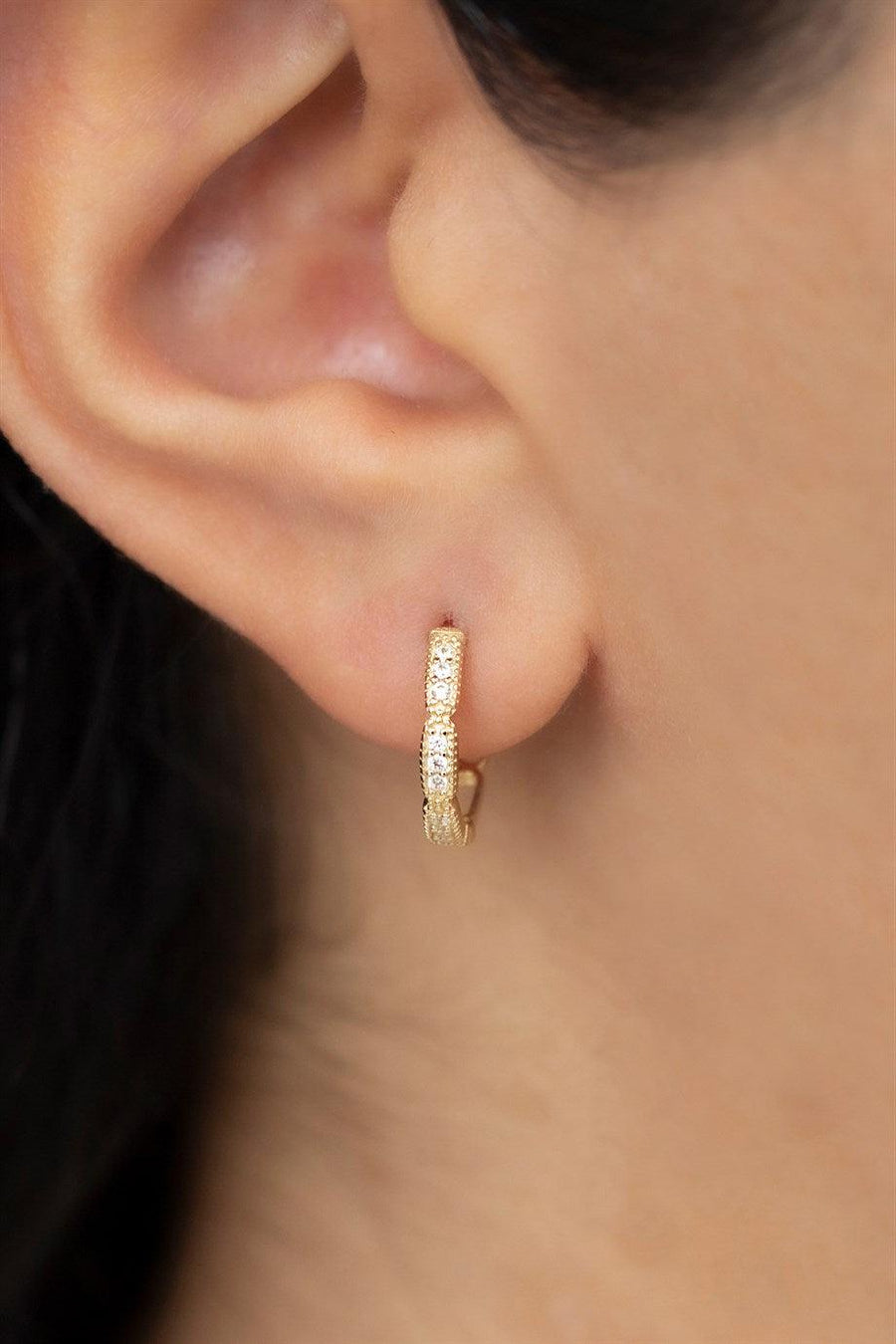 Golden Stone Earrings