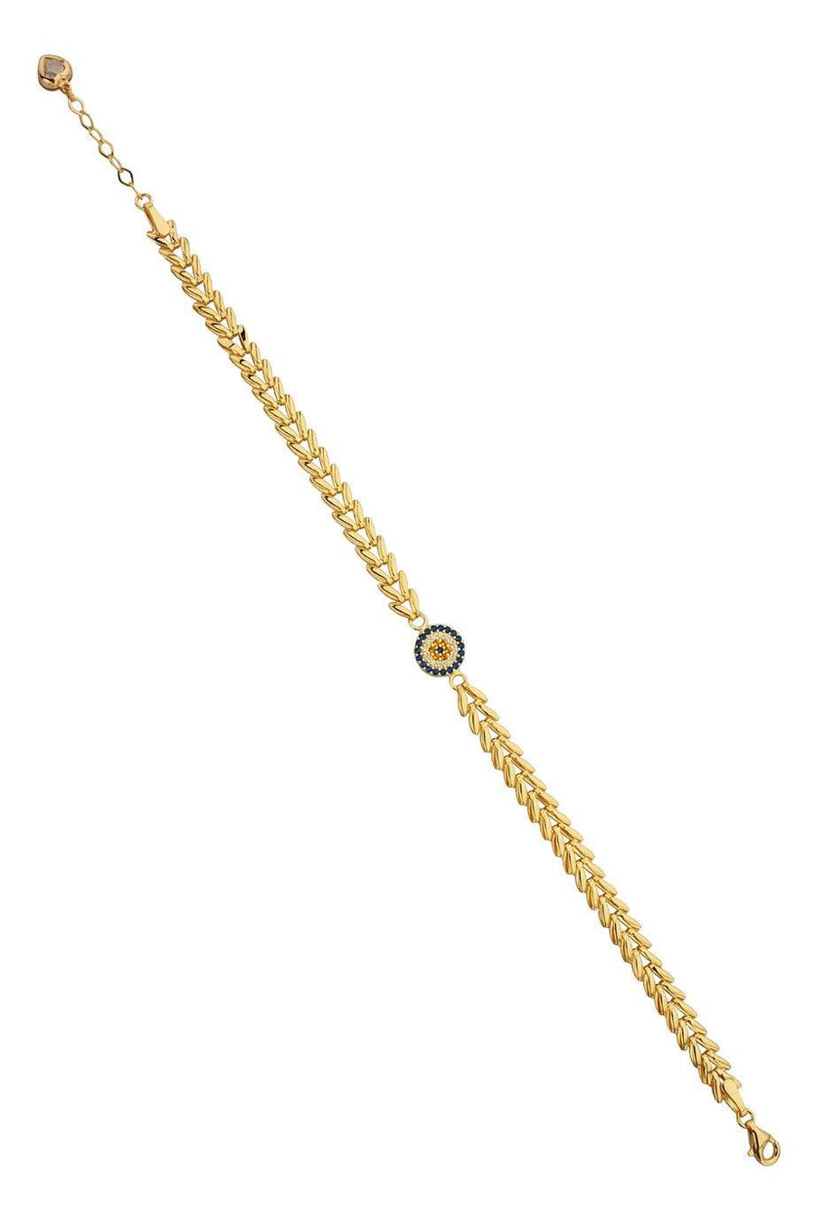 Gold Stone Nazar Bracelet