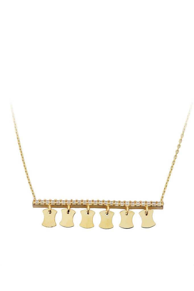 Gold Stamp Necklace