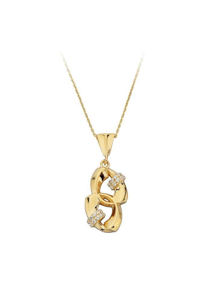 Gold Stone Design Necklace