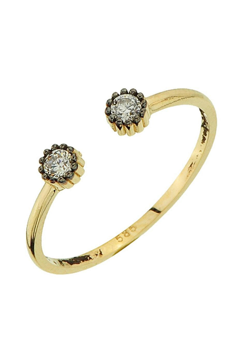 Gold Stone Design Ring