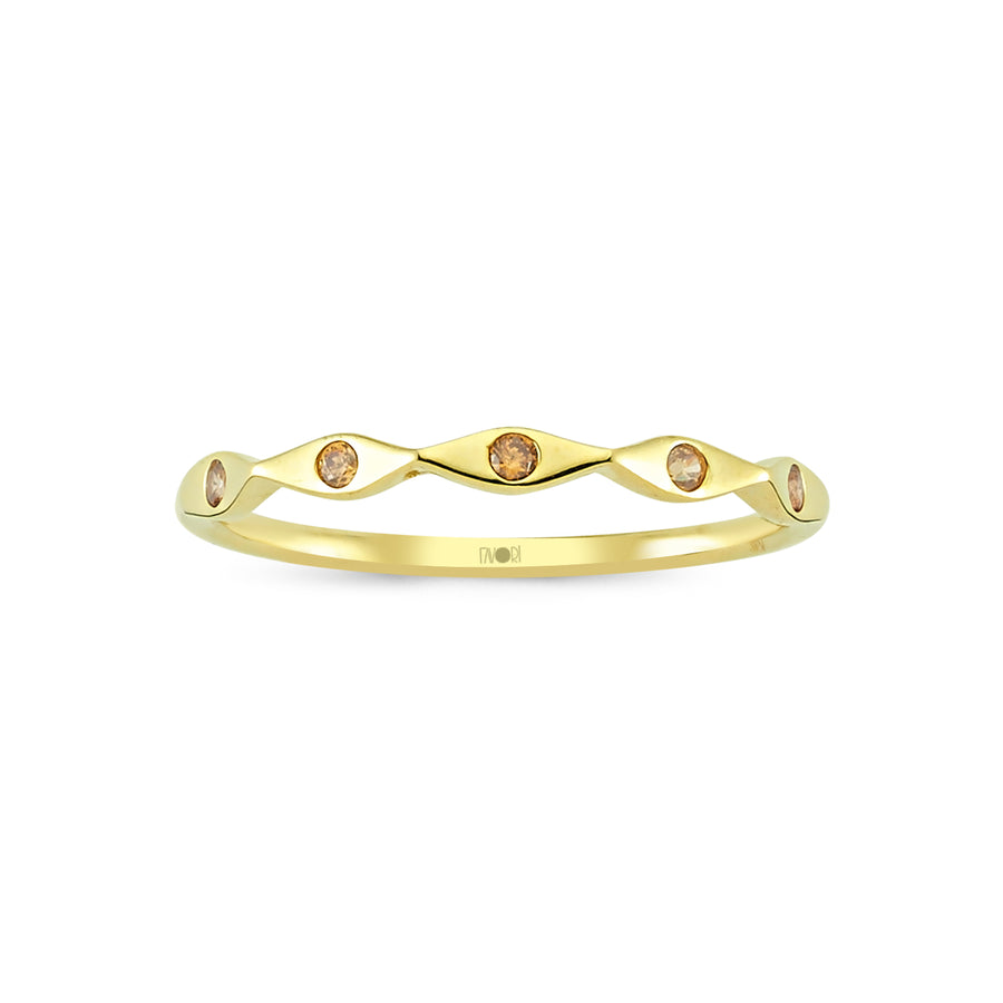 Golden Stone Ring